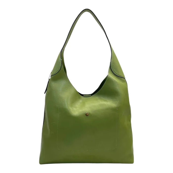 Coach Brooklyn 39 Hobo Bag Large Green Leather