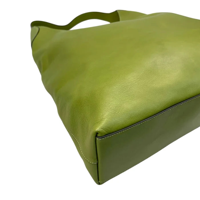 Coach Brooklyn 39 Hobo Bag Large Green Leather