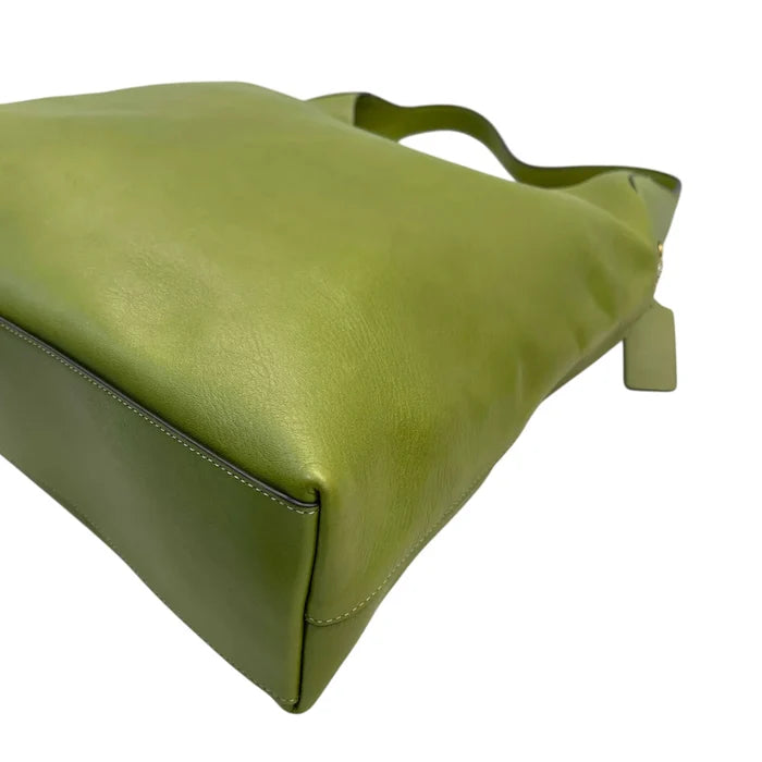 Coach Brooklyn 39 Hobo Bag Large Green Leather