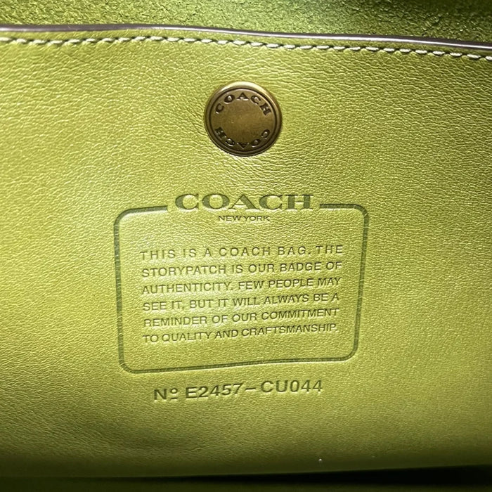 Coach Brooklyn 39 Hobo Bag Large Green Leather