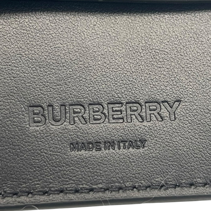 Burberry Black TB Embossed Leather Bifold Wallet