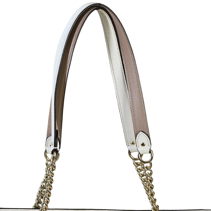 Coach Cammie Chain Tote Beige Signature Canvas