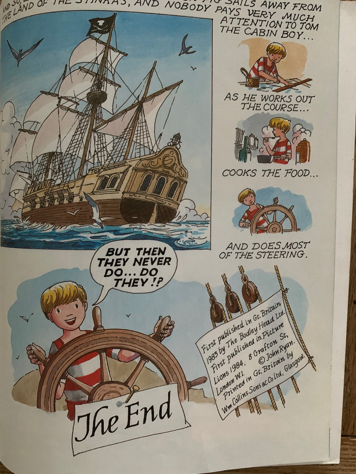 Captain Pugwash: The Quest of the Golden Handshake (signed with doodle)