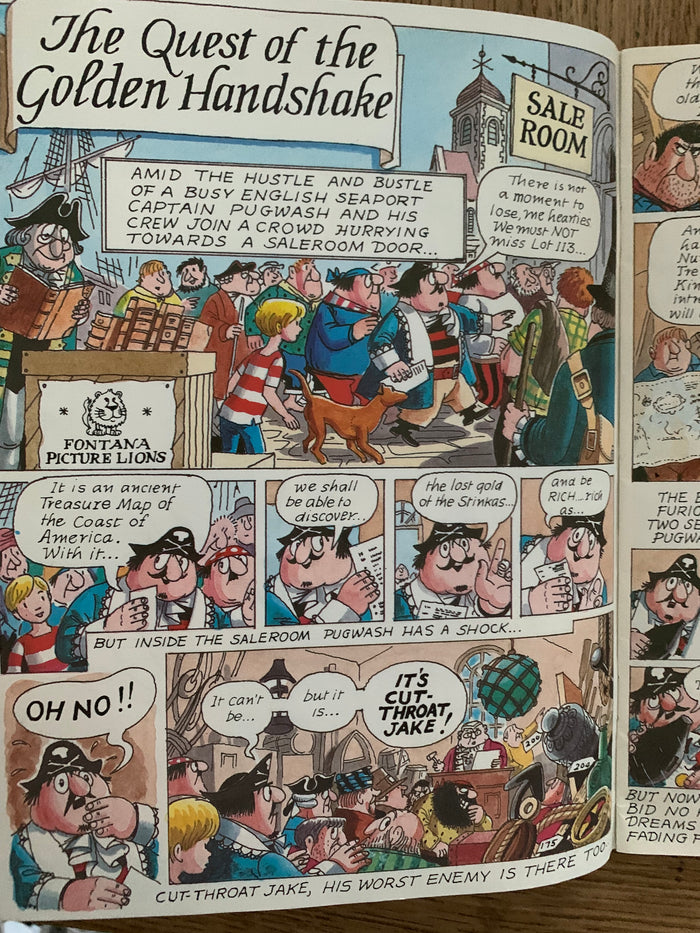 Captain Pugwash: The Quest of the Golden Handshake (signed with doodle)