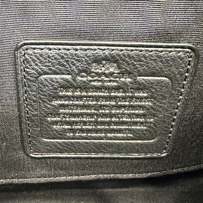 Coach Carrie Crossbody Bag Black Pebbled Leather