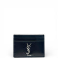 Saint Laurent Cassandre Card Case Black Smooth Leather