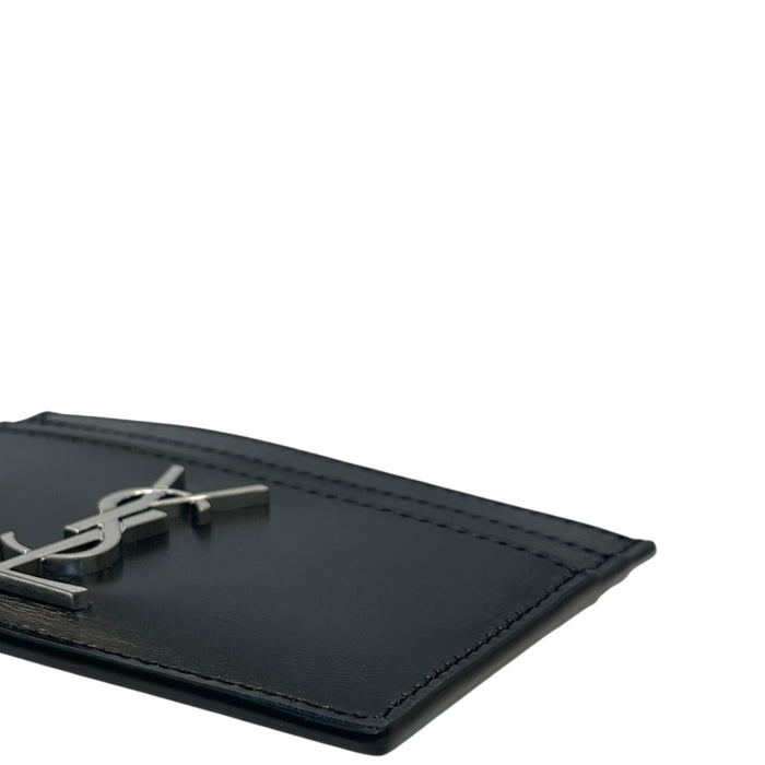 Saint Laurent Cassandre Card Case Black Smooth Leather
