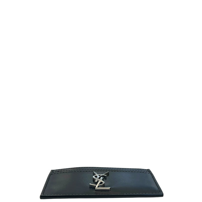 Saint Laurent Cassandre Card Case Black Smooth Leather