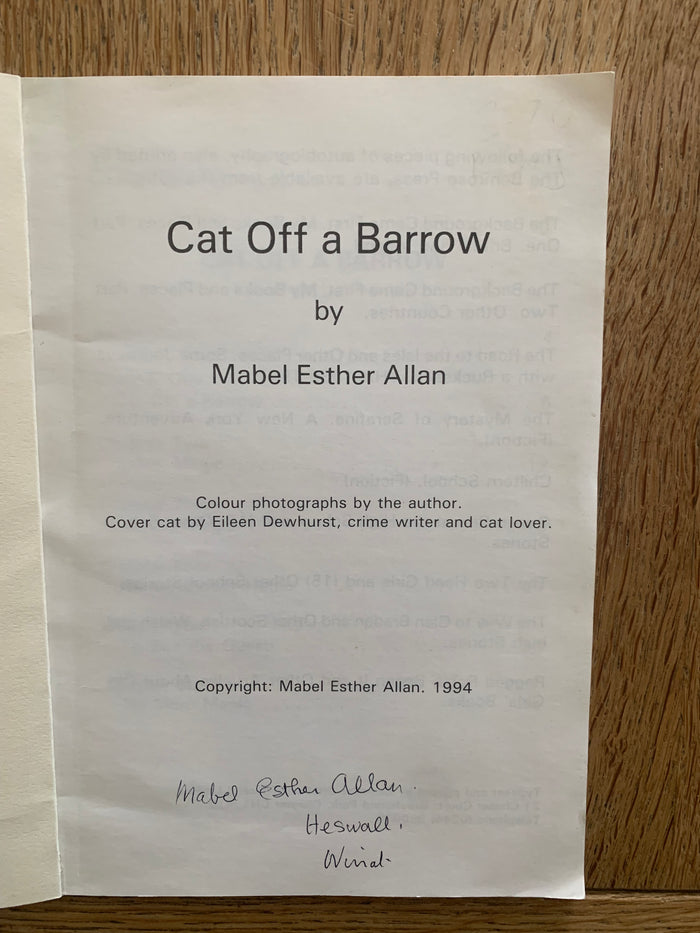 Cat Off a Barrow (signed)