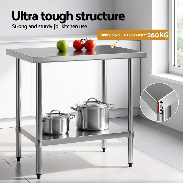 Cefito 914x762mm Stainless Steel Kitchen Bench