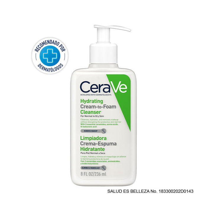 Cerave Limpiadora Crema-espuma Hidratante 256ml