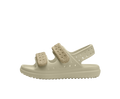 Side view of a Native Shoes Kids Chase Bio-Bling Kids Footwear in Taos Tan Bling / Bone White