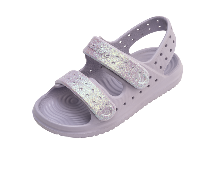 Angled view of a Native Shoes Kids Chase Bio-Bling Kids | Future Purple Bling / Future Purple Footwear in Future Purple Bling / Future Purple