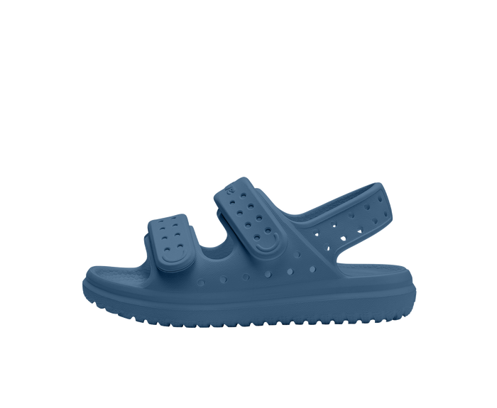 Side view of a Native Shoes Kids Chase Kids Footwear in Oasis Blue / Oasis Blue
