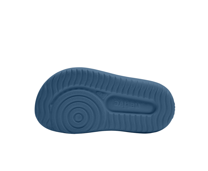 Bottom view of a Native Shoes Kids Chase Kids | Oasis Blue / Oasis Blue Footwear in Oasis Blue / Oasis Blue