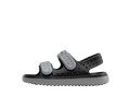 Side view of a Native Shoes Kids Chase Kids Footwear in Jiffy Black / Satellite Grey