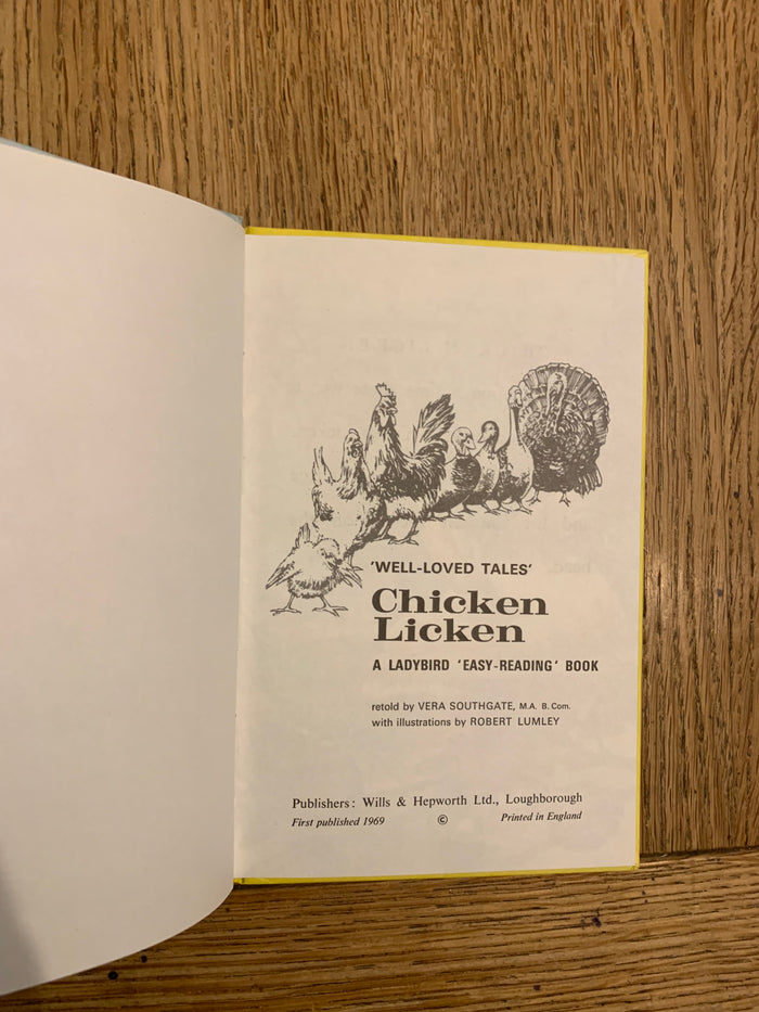 Chicken Licken - Ladybird 'Well-Loved Tales.' Series 606D