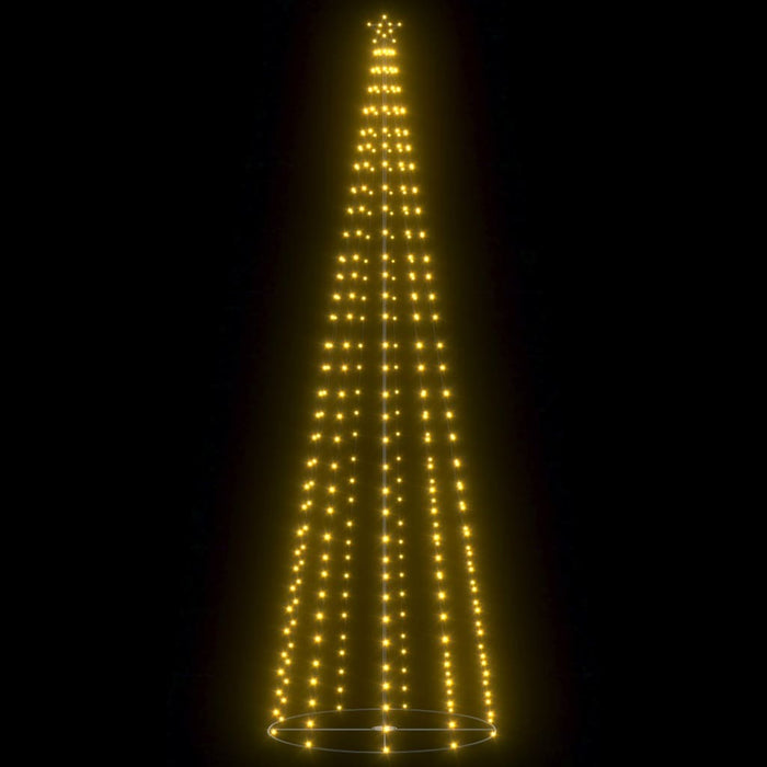 Christmas Cone Tree 100x300cm 330 LED Lights Indoor Outdoor Xmas Decor White