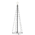 Christmas Cone Tree 50x120cm 70 LED Lights Indoor Outdoor Xmas Decor White