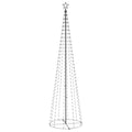 Christmas Cone Tree Cold White 400 LEDs Decoration 100x360 cm
