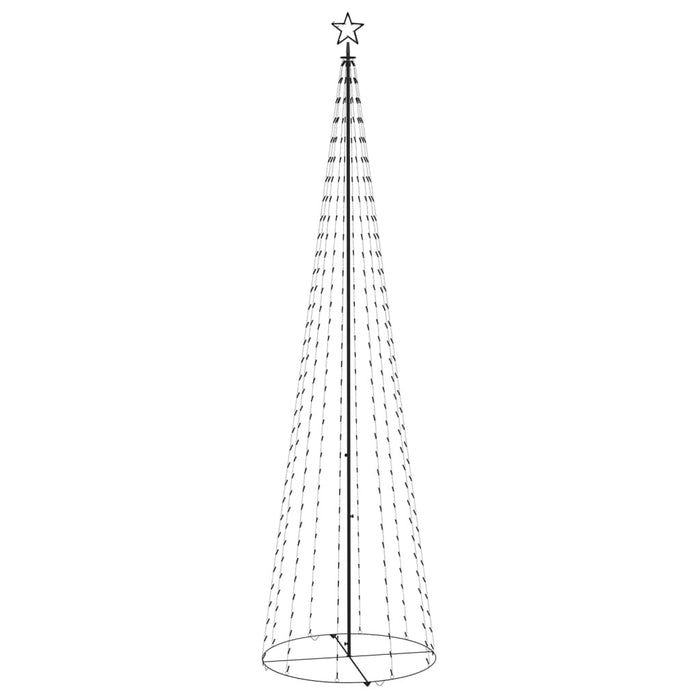 Christmas Cone Tree Cold White 400 LEDs Decoration 100x360 cm