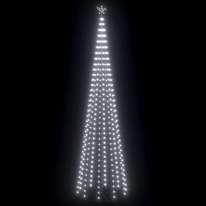 Christmas Cone Tree Cold White 400 LEDs Decoration 100x360 cm