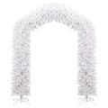 Christmas Tree Arch White Steel Stand PVC 270cm