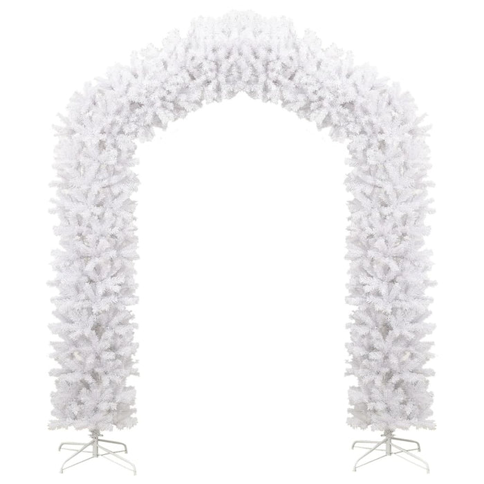 Christmas Tree Arch White Steel Stand PVC 270cm