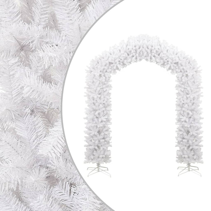 Christmas Tree Arch White Steel Stand PVC 270cm