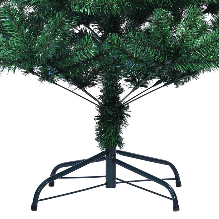 Christmas Tree Iridescent Tips PVC Steel Stand Bushy Xmas Decor 240cm Green
