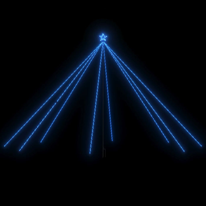 Christmas Tree Lights Indoor Outdoor 800 LEDs Blue 5 m