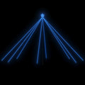 Christmas Tree Lights Indoor Outdoor 800 LEDs Blue 5 m