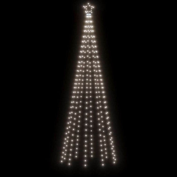 Christmas Tree with Spike Cold White 310 LEDs 8 Effects Compact 300cm