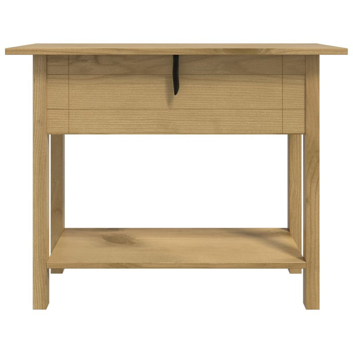Console Table Corona Mexican Pine 93x34.5x73cm 2 Drawers 1 Shelf Brown