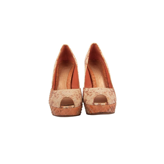 Corl Python Snakeskin Heels-37.5"