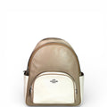Coach Court Backpack Beige Leather
