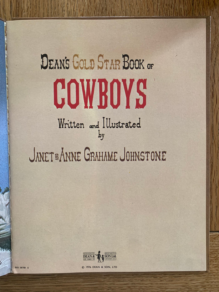 Dean's Gold Medal Book of Cowboys
