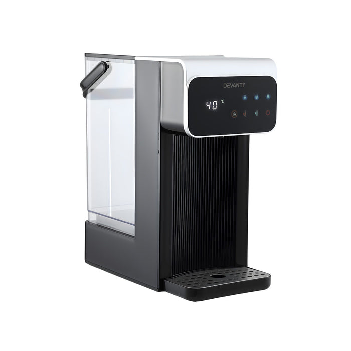 Devanti Hot Water Dispenser 3L Heating Kettle 2400W Touch Control Black