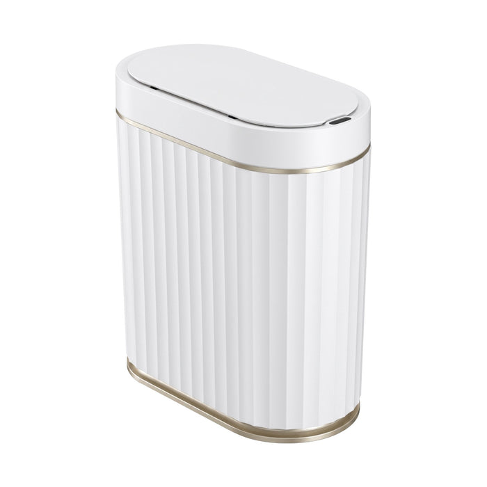 Devanti Sensor Trash Can 7L Motion Slim Bins Touchless Automatic Waste Bin White