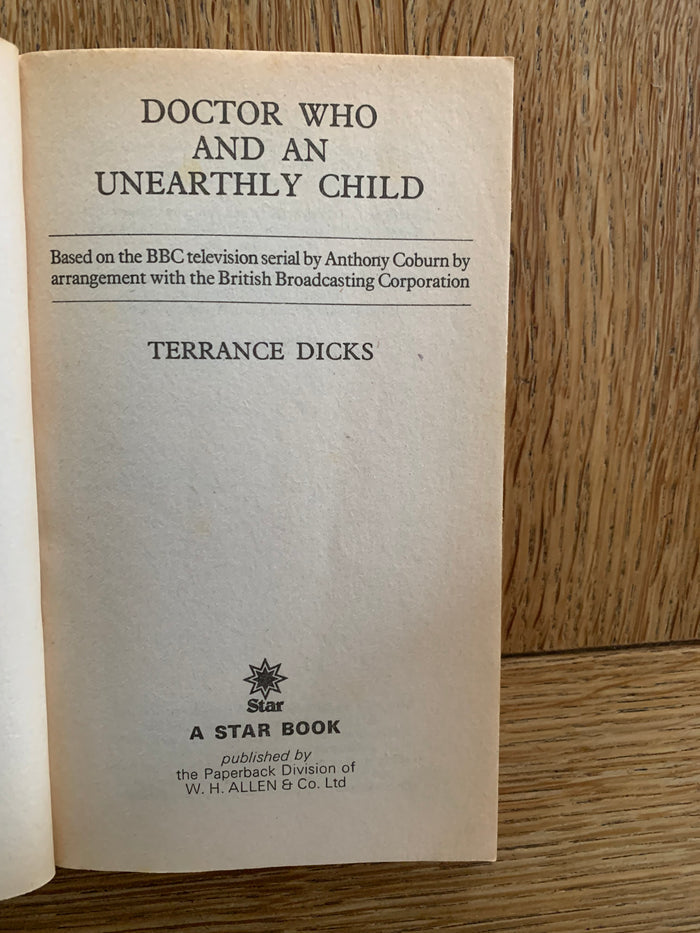 Doctor Who and an Unearthly Child