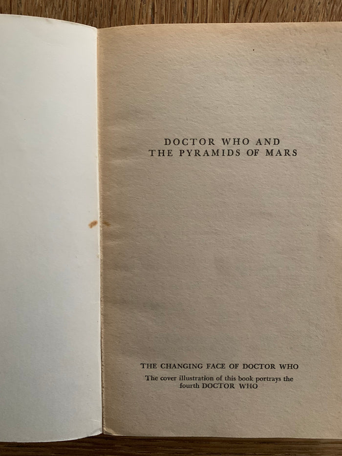 Doctor Who and the Pyramids of Mars