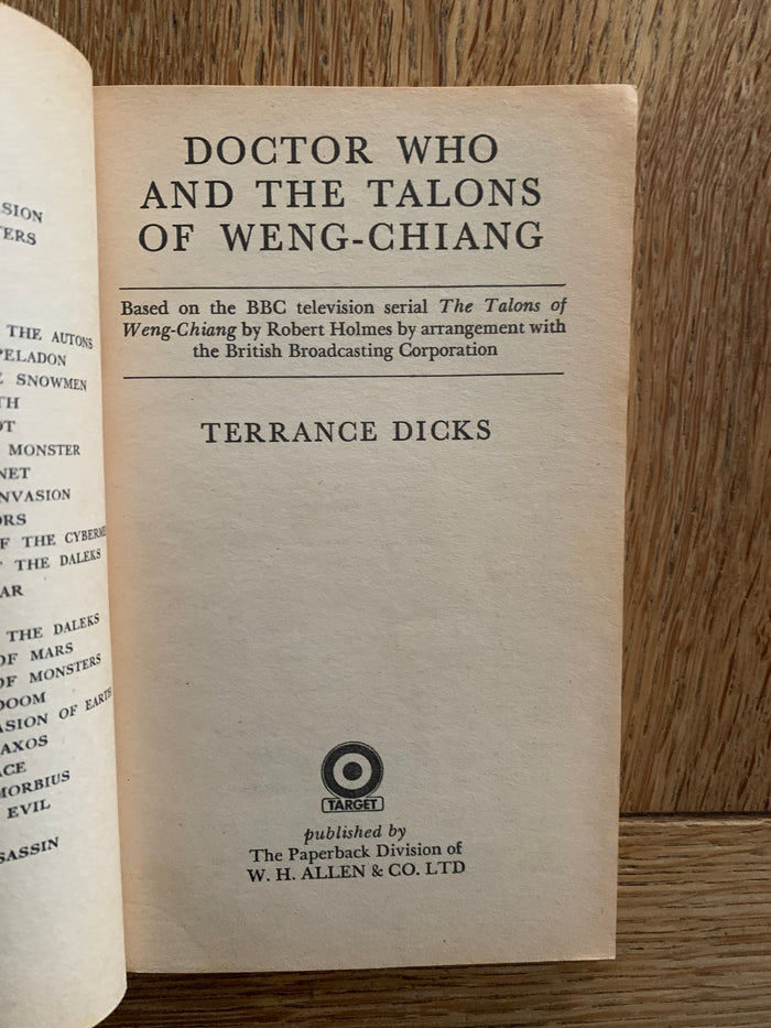 Doctor Who and the Talons of Weng-Chiang