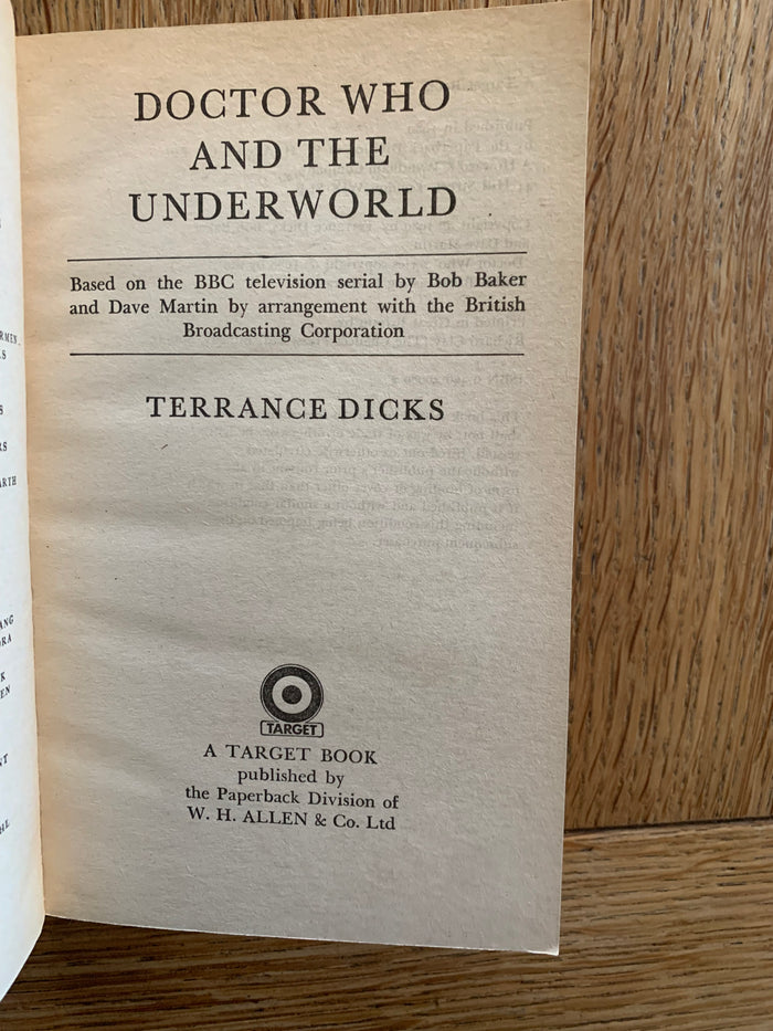 Doctor Who and the Underworld