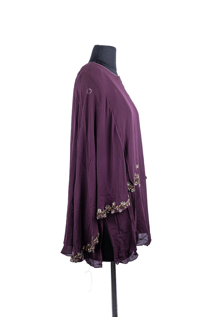 Embroidered Muslin Silk & Georgette Kurta With Pants