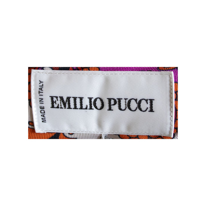 Emilio Pucci Red / Pink Flower Patterned Dress