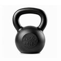 Everfit 20kg Cast Iron Kettlebell Powder Coating Flat Bottom Home Gym