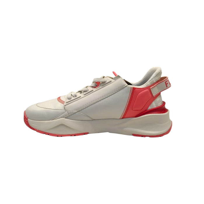 Fendi Pink/White Leather Fendi Flow Sneakers EU 40
