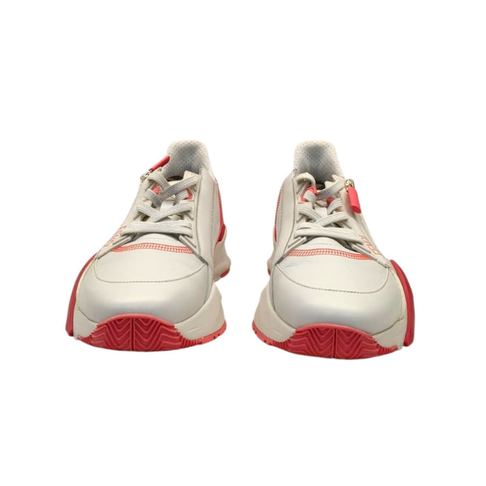 Fendi Pink/White Leather Fendi Flow Sneakers EU 40