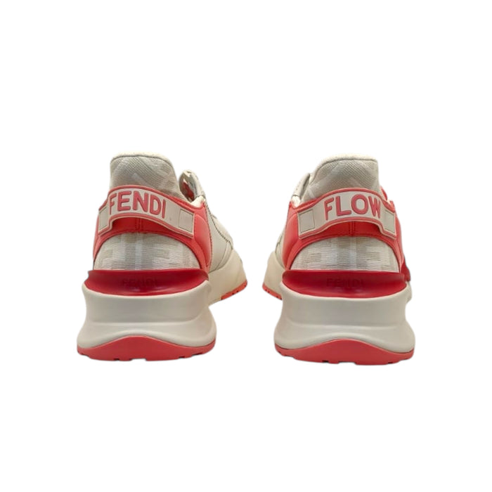 Fendi Pink/White Leather Fendi Flow Sneakers EU 40