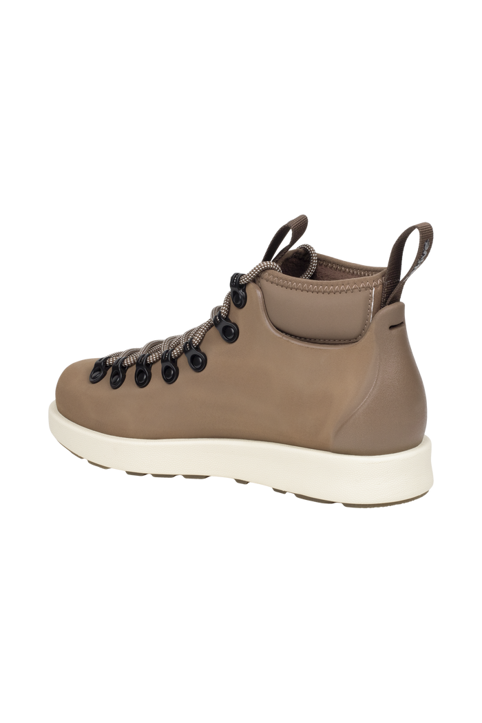 Bottom view of a Native Shoes Fitzsimmons Venture | Bstabr/Bnwht Footwear in Bstabr/Bnwht
